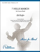 7 Hills March Concert Band sheet music cover